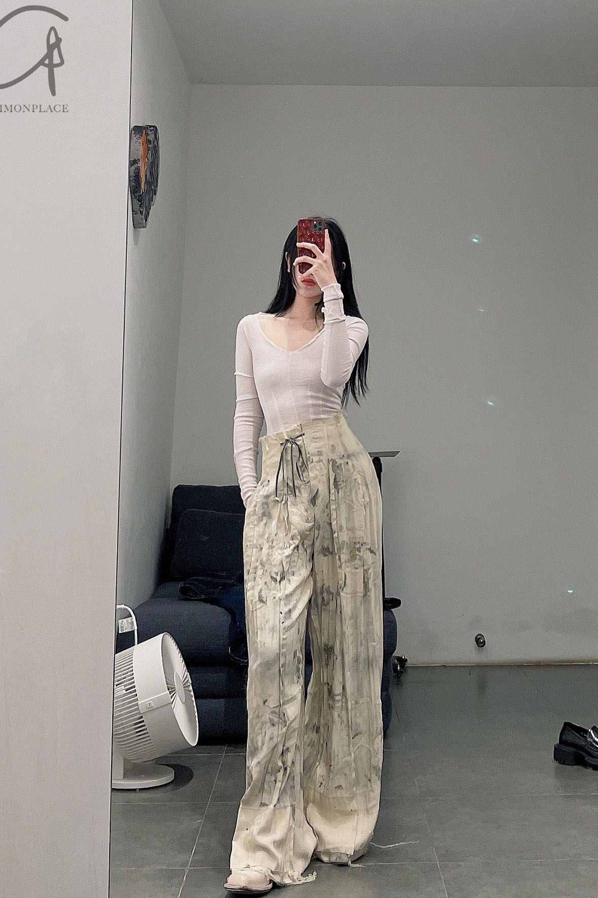 Peng Tai linen wormwood dyed casual pants France PT-W21082-HUARAN flower dyed - Image 26