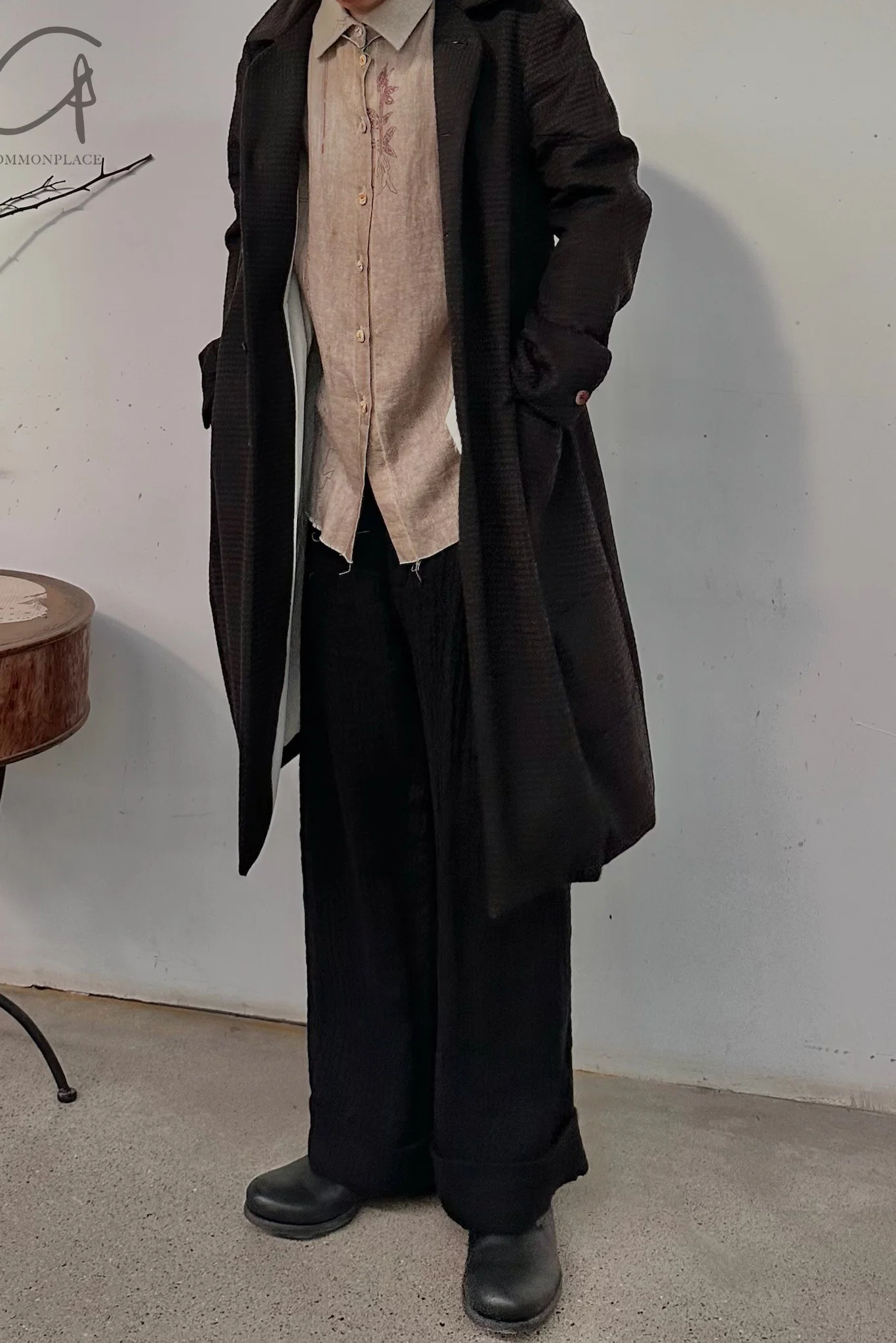 Pengtai M024 wool plaid coat - Image 9