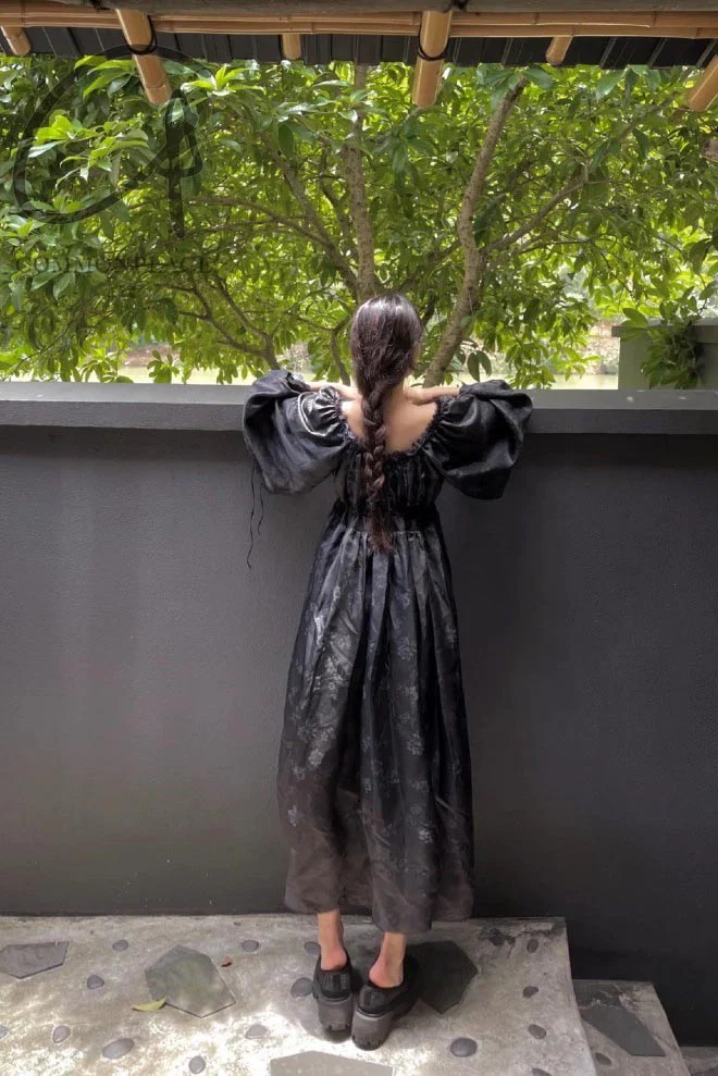 pengtai mulberry silk jacquard dress W21039 PPT2035 - Image 11