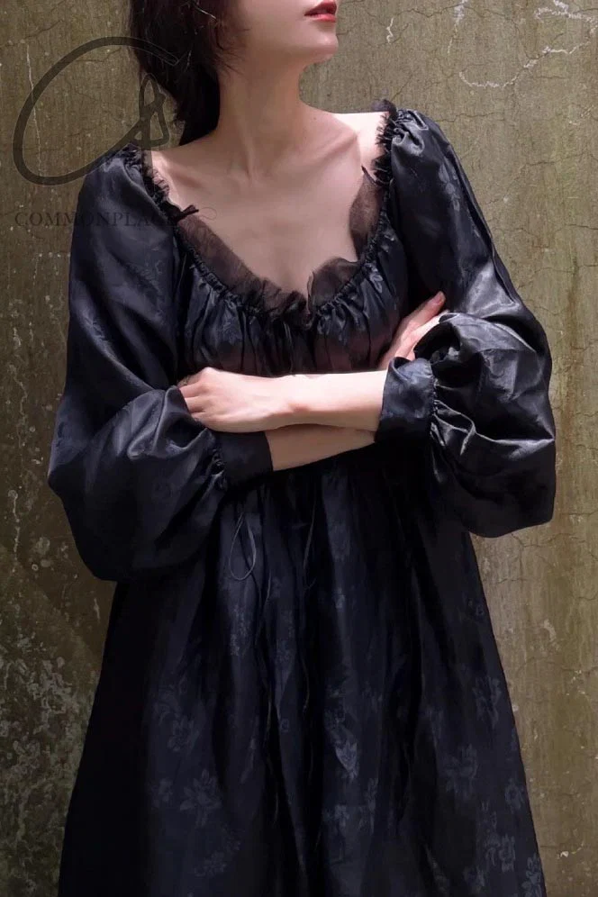 pengtai mulberry silk jacquard dress W21039 PPT2035 - Image 5