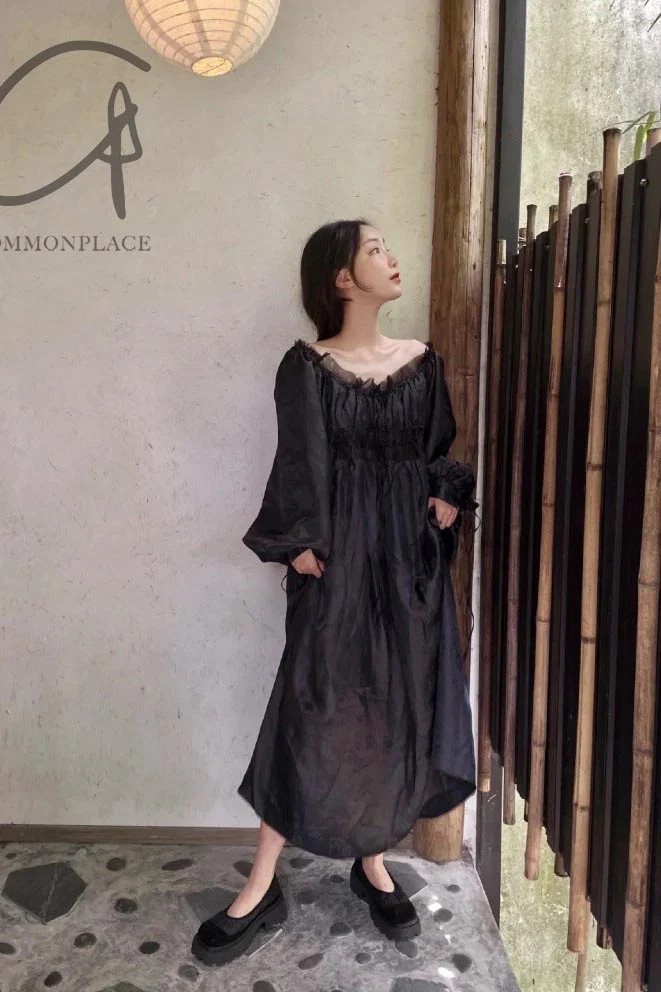 pengtai mulberry silk jacquard dress W21039 PPT2035 - Image 8
