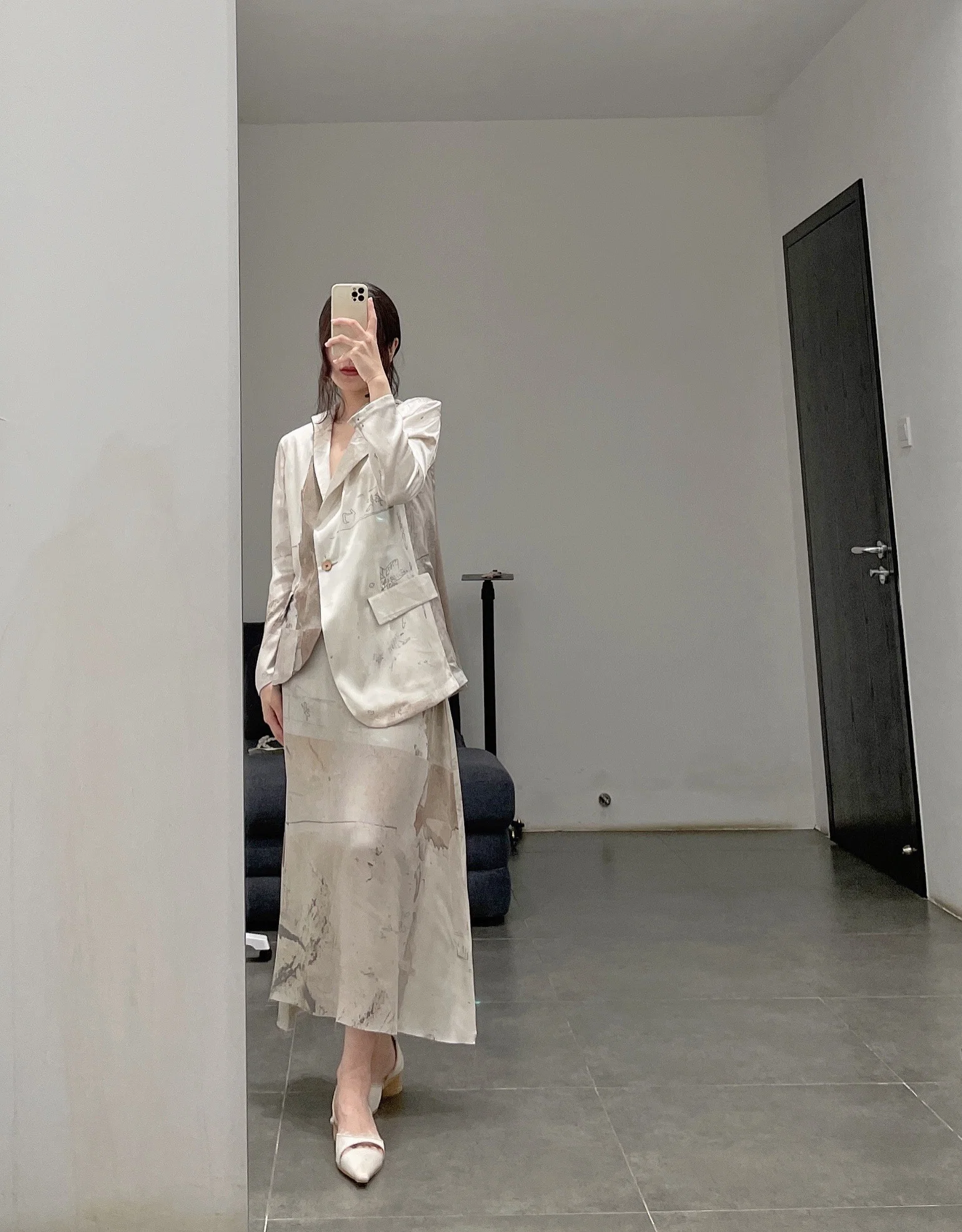 pengtai mulberry silk print jacket S210131 - Image 11