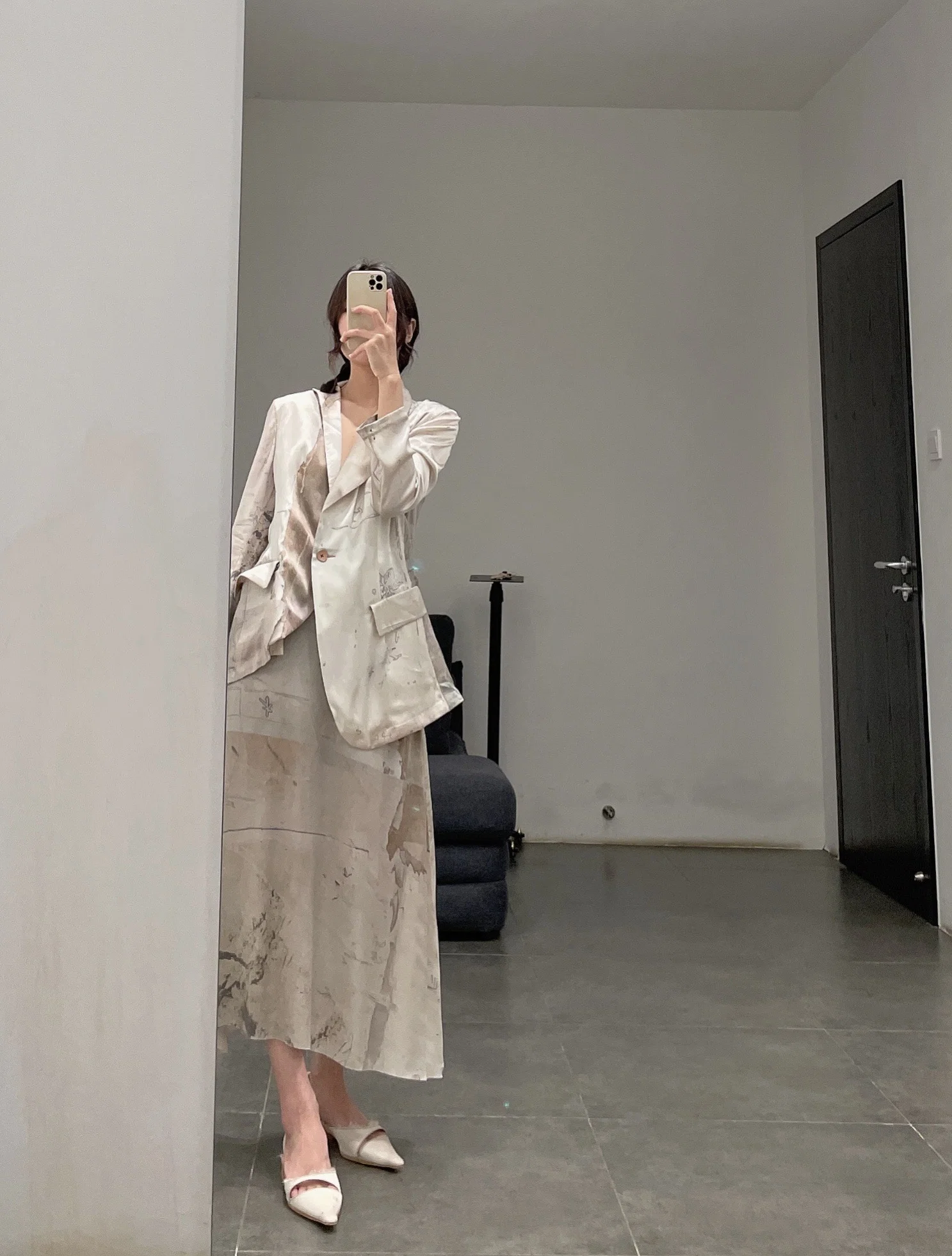 pengtai mulberry silk print jacket S210131 - Image 15