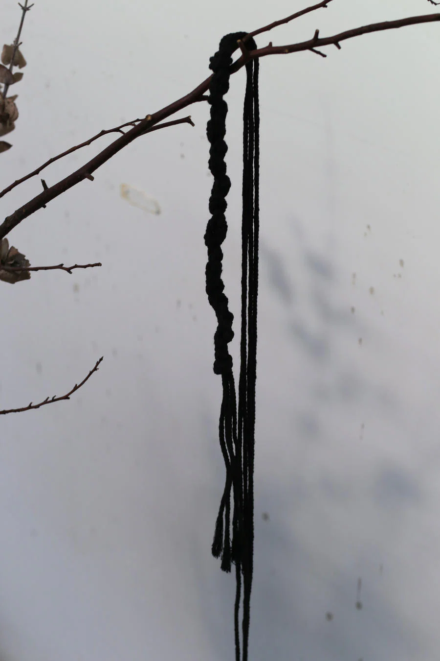 pengtai cotton thread necklace series handmade in France PT-AW21012-3-HEI black - Image 2