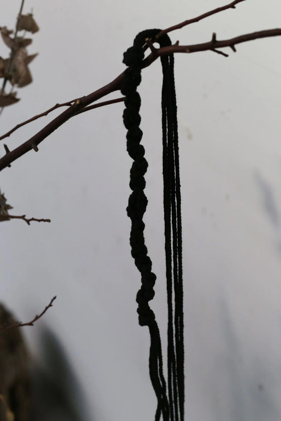 pengtai cotton thread necklace series handmade in France PT-AW21012-3-HEI black - Image 3
