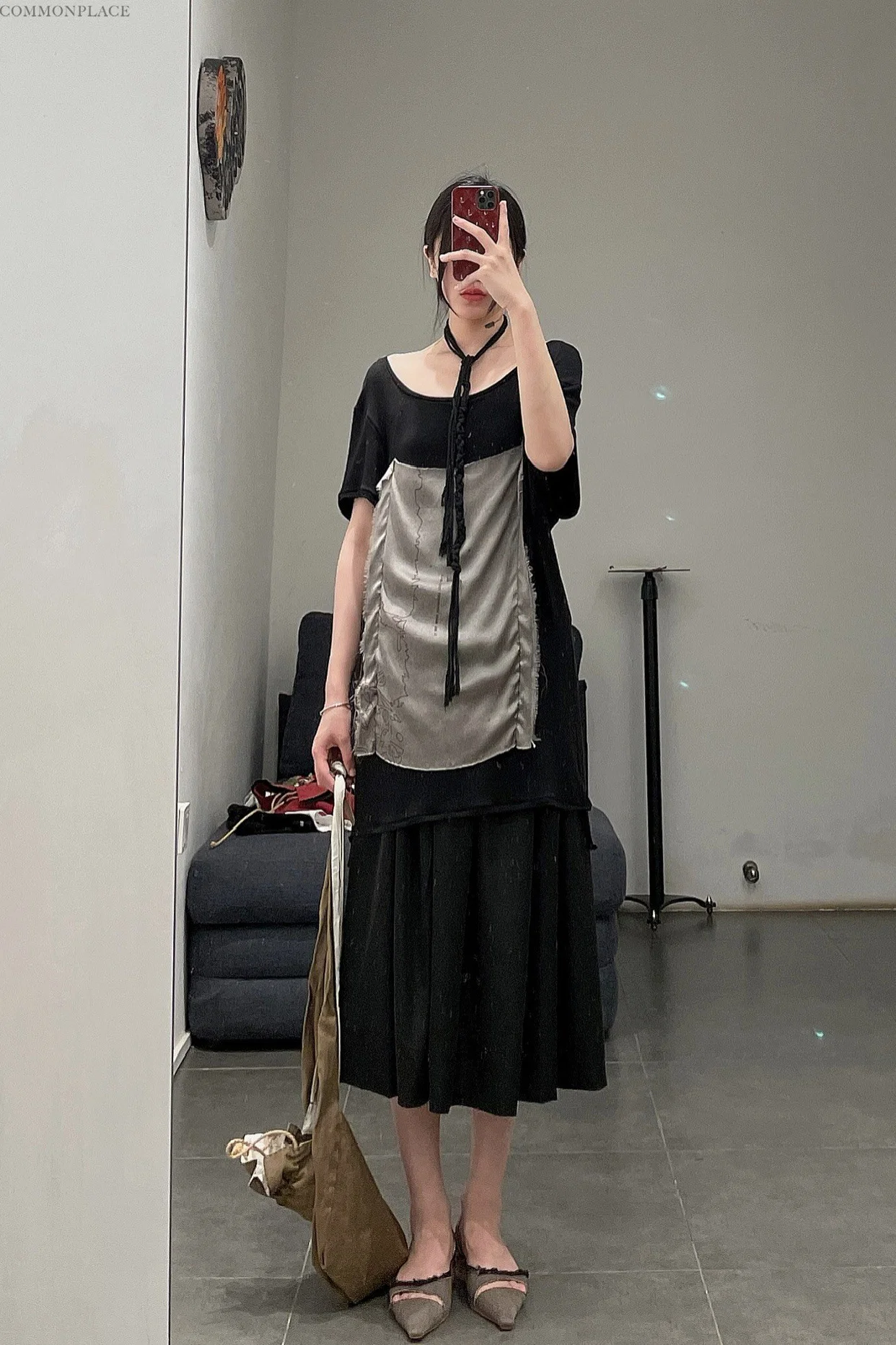 pengtai cotton thread necklace series handmade in France PT-AW21012-3-HEI black - Image 33