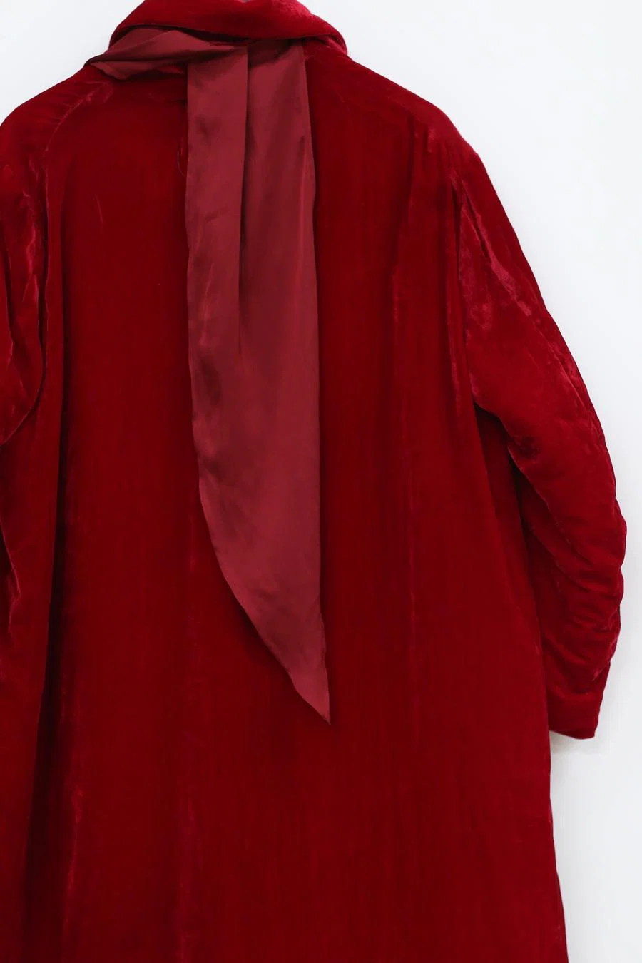 pengtai padded velvet CARVAT jacket PTW22H12 dark red - Image 6