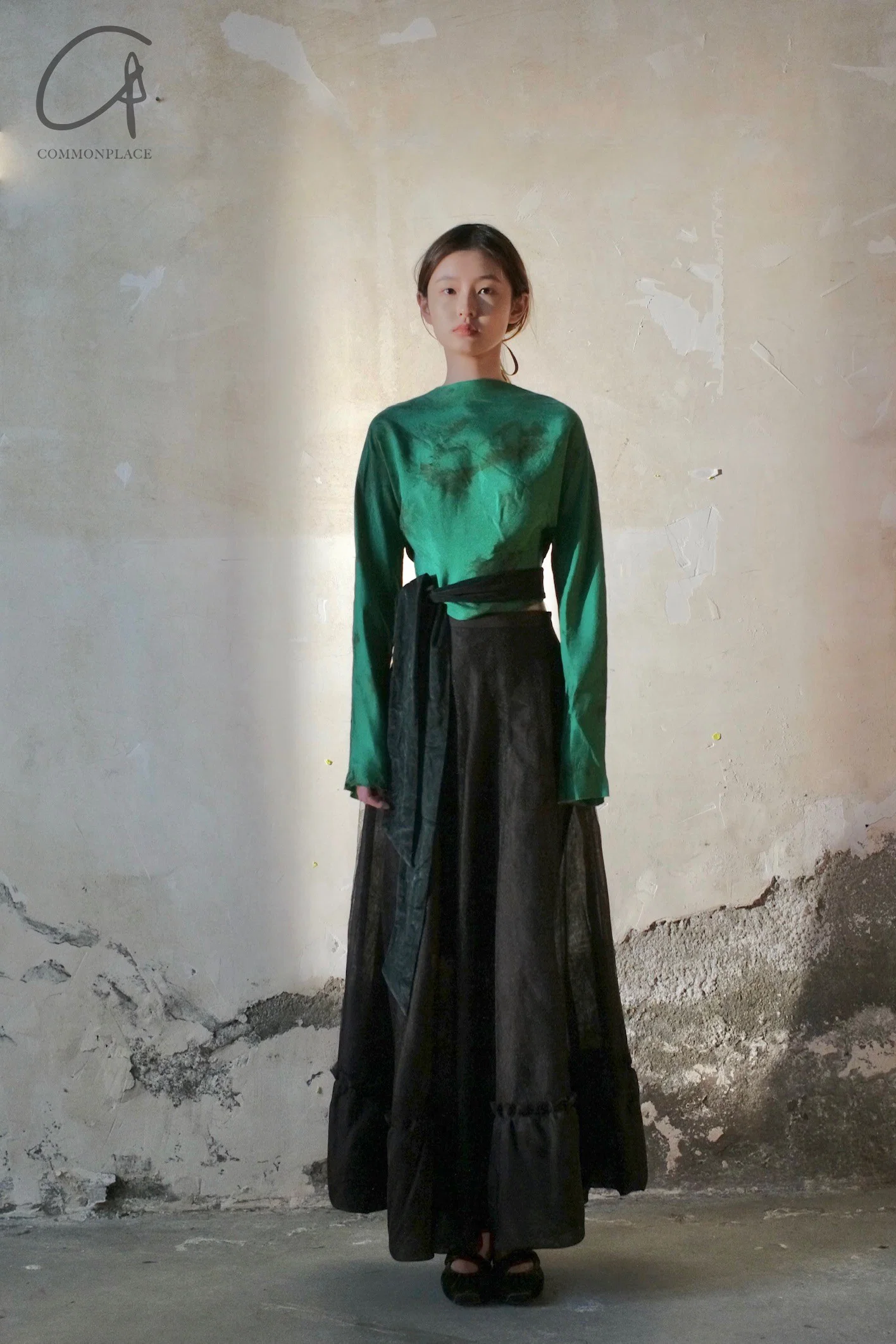 pengtai silk and organic yarn lace dress W21068 - Image 11