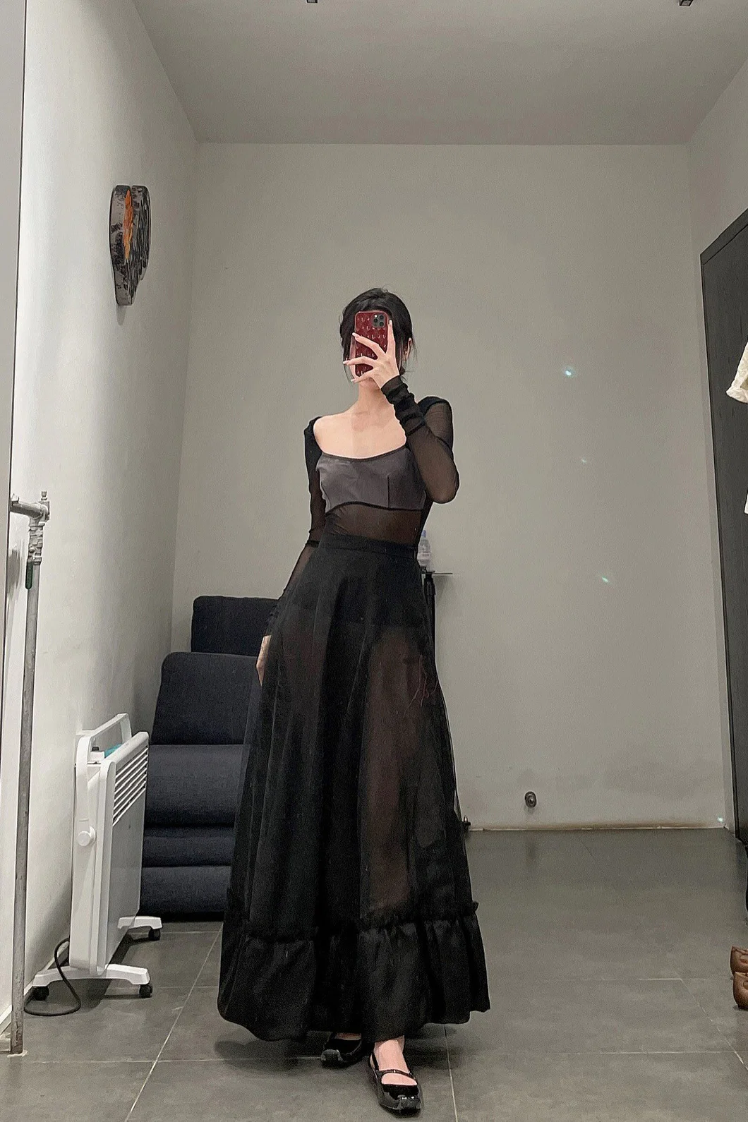 pengtai silk and organic yarn lace dress W21068 - Image 2