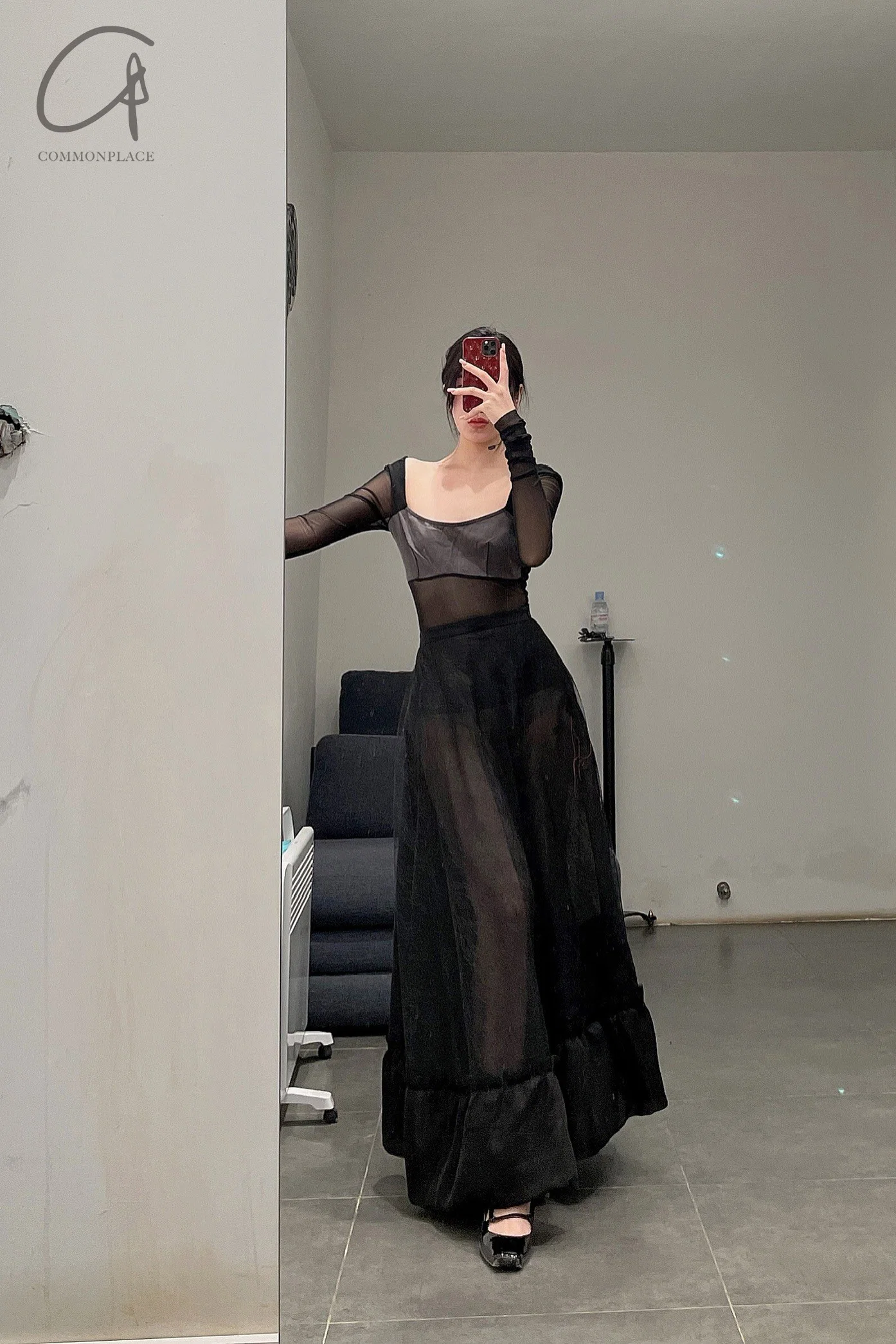 pengtai silk and organic yarn lace dress W21068 - Image 3