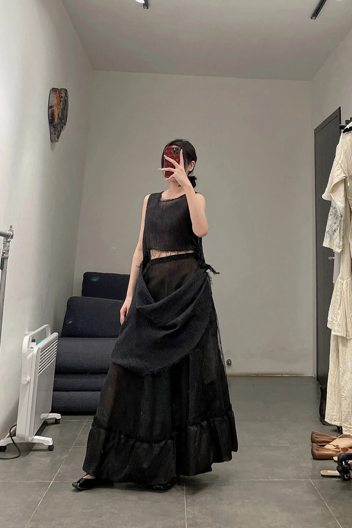 pengtai silk and organic yarn lace dress W21068 - Image 6