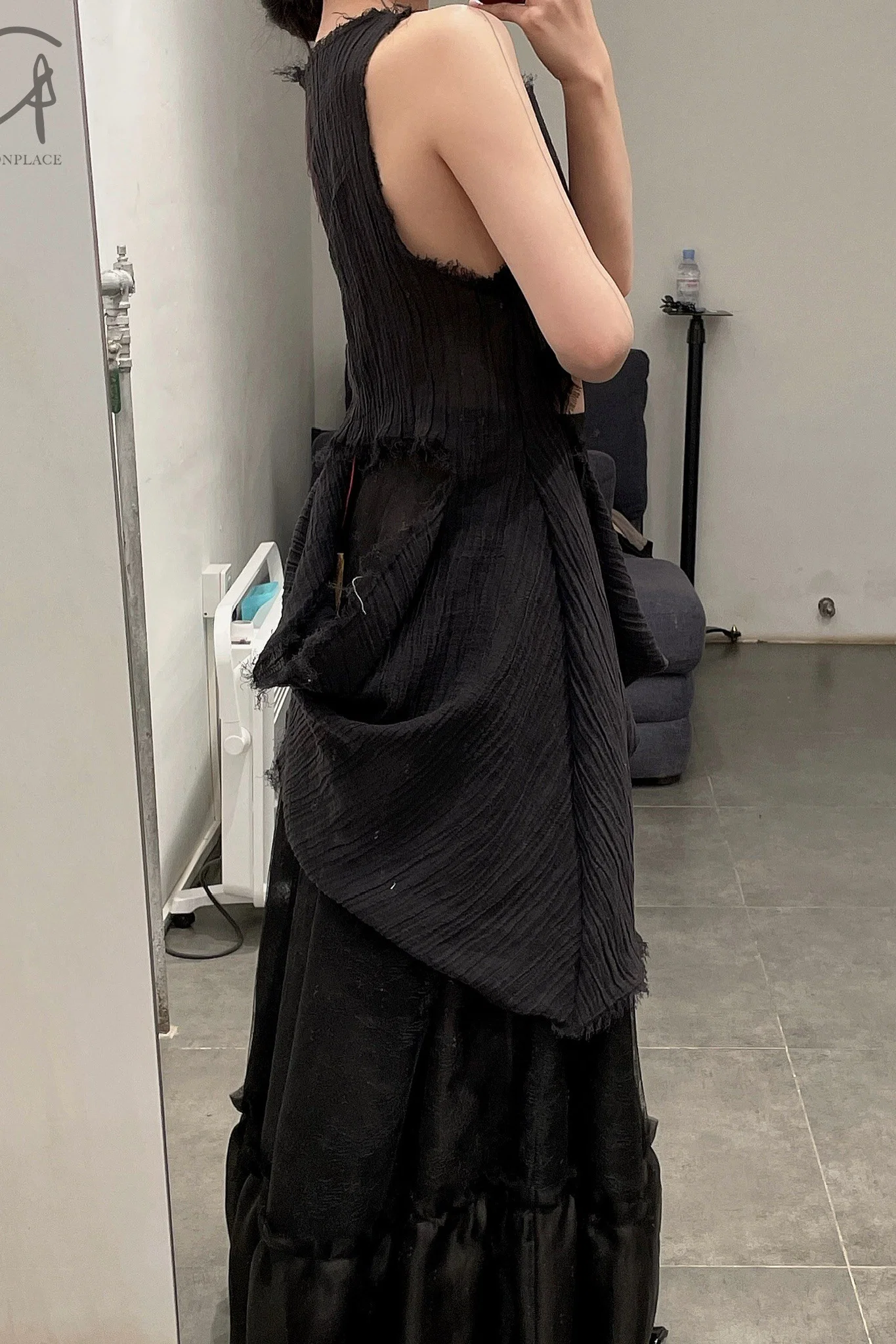 pengtai silk and organic yarn lace dress W21068 - Image 9