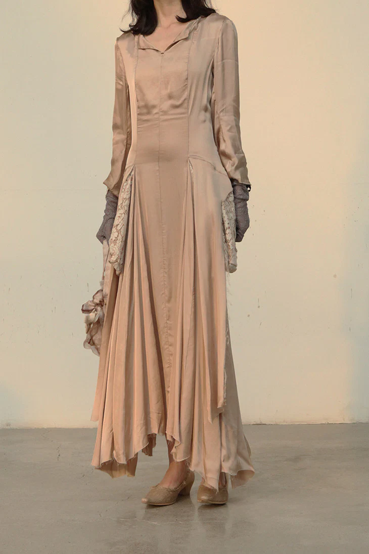 pengtai silk lace tight dress W20083 - Image 2