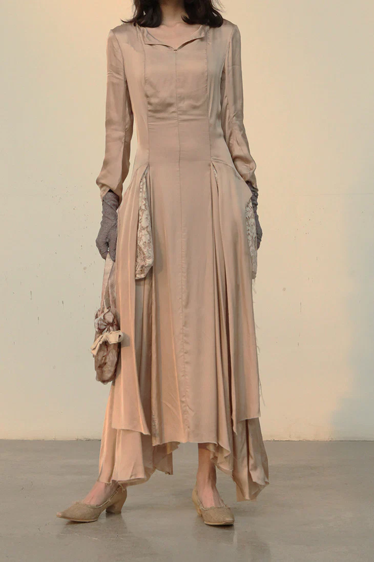 pengtai silk lace tight dress W20083 - Image 3