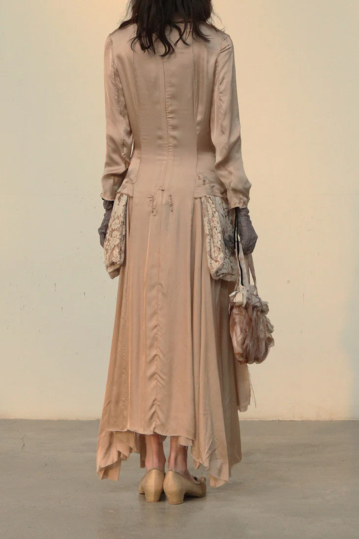 pengtai silk lace tight dress W20083 - Image 8