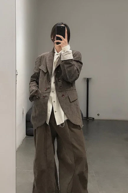 pengtai skinny linen jacket M012 - Image 5