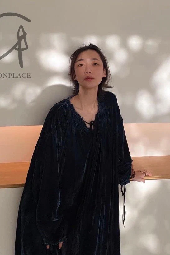 pengtai velvet dress W21051 PPT2031 - Image 7