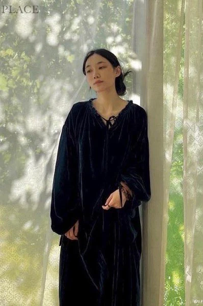 pengtai velvet dress W21051 PPT2031 - Image 8