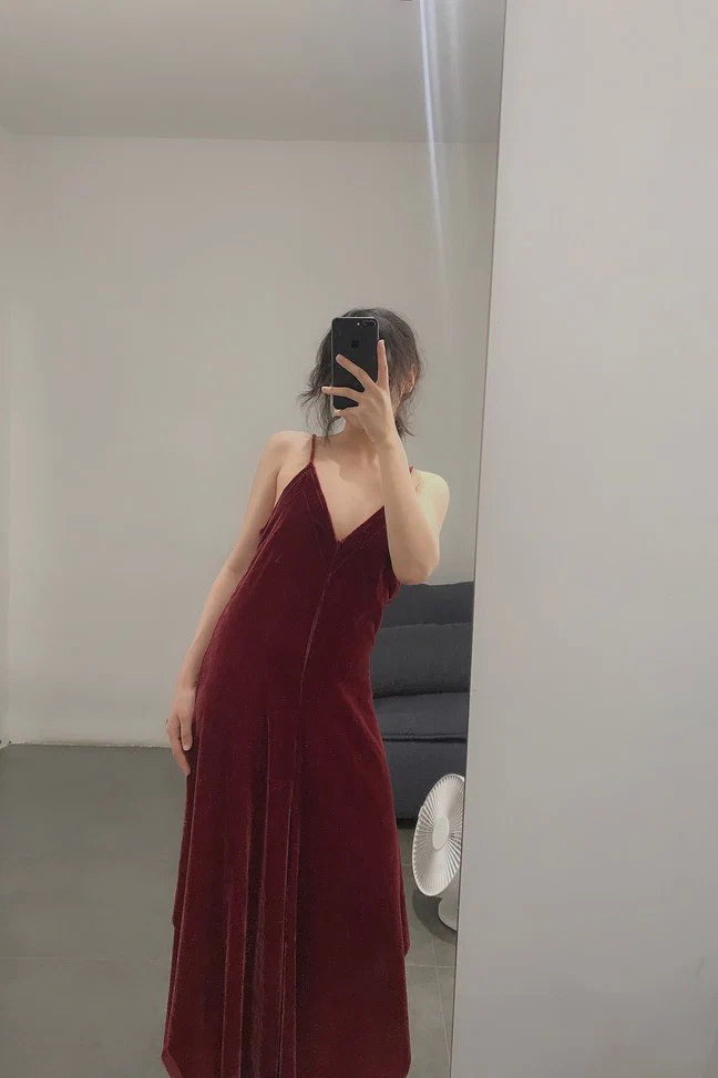 pengtai velvet vest skirt F029 - Image 6