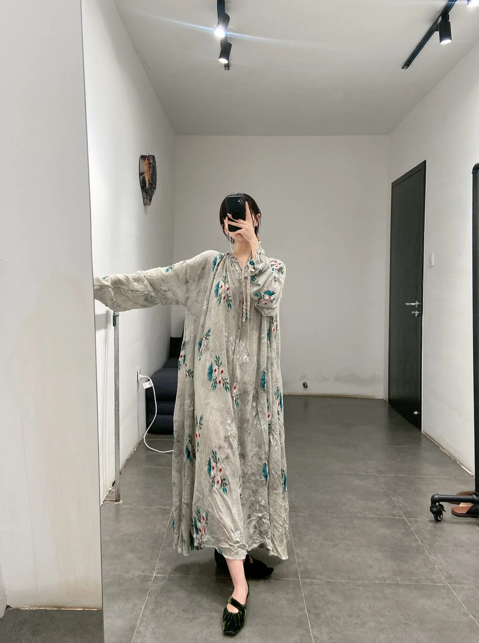 Pengtai wool jacquard wormwood dyed dress W21053 PPT2031 - Image 13
