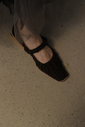 pengtai wool knitted flat shoes W20165 - Image 2
