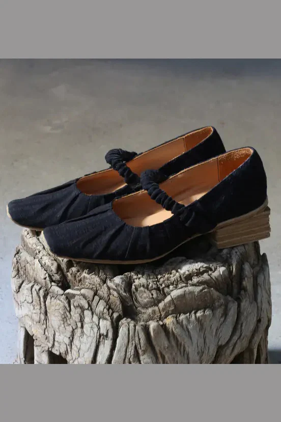 pengtai wool knitted flat shoes W20165 - Image 4