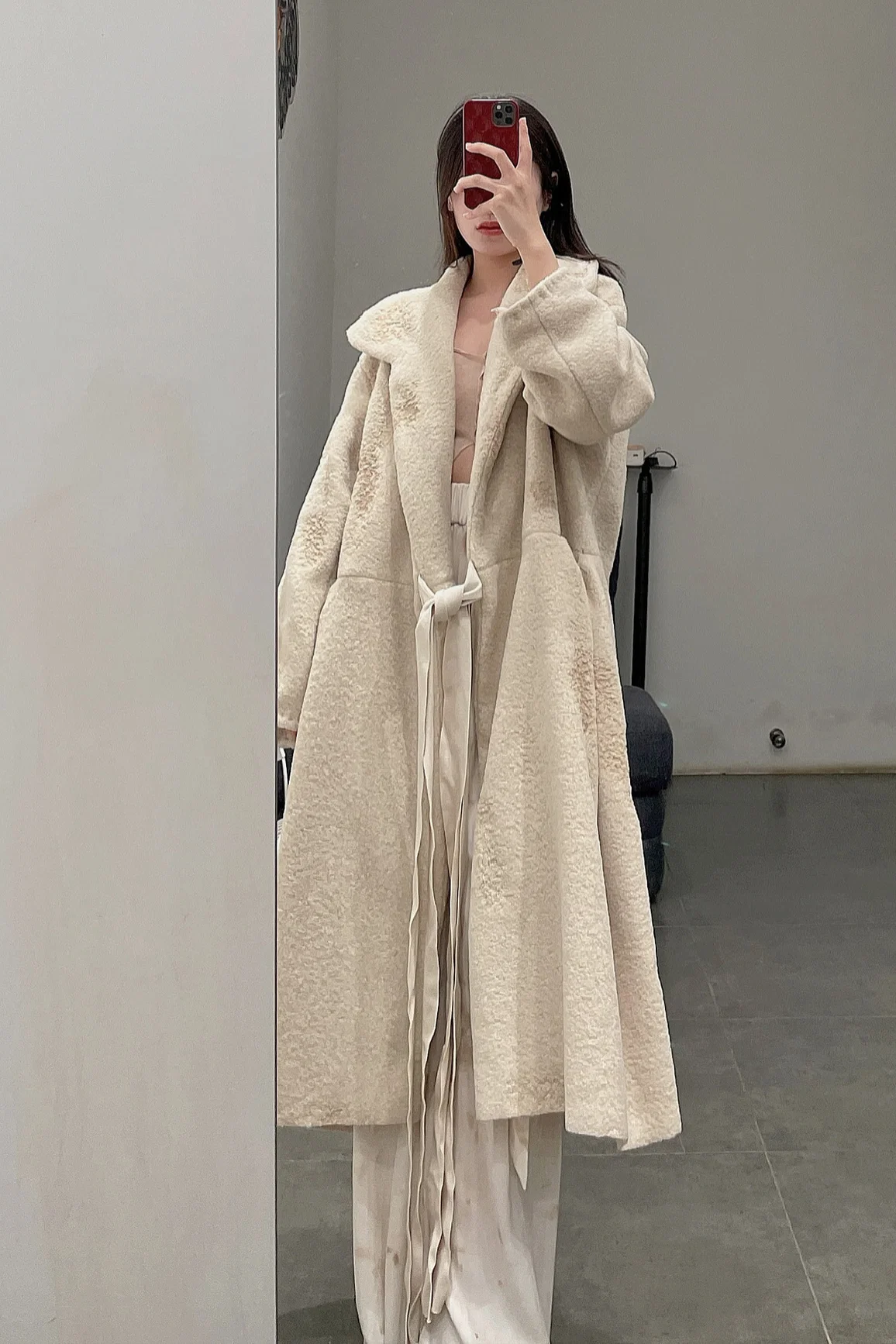 pengtai wool singeing coat W21106 - Image 3