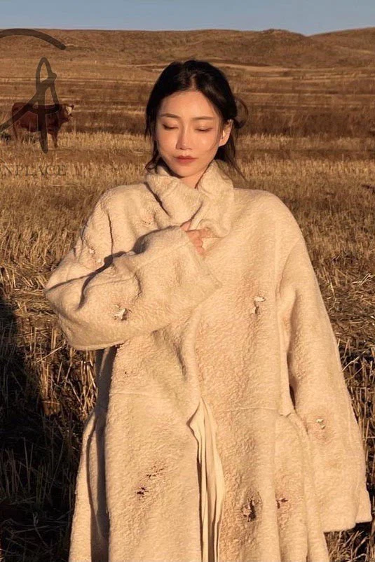 pengtai wool singeing coat W21106 - Image 5