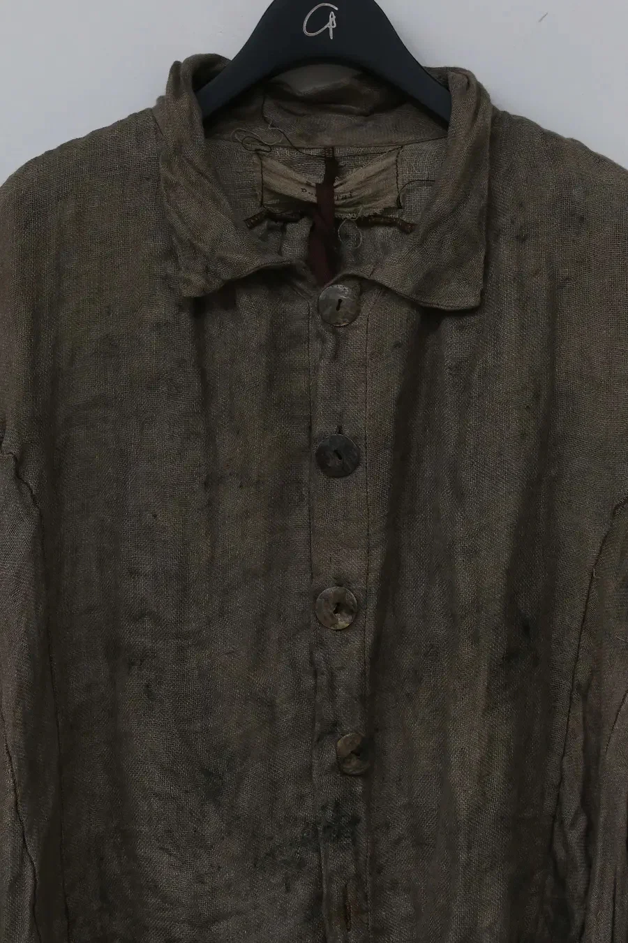 pengtai Wormwood dyed bag body structure linen shirt MW21015 - Image 2