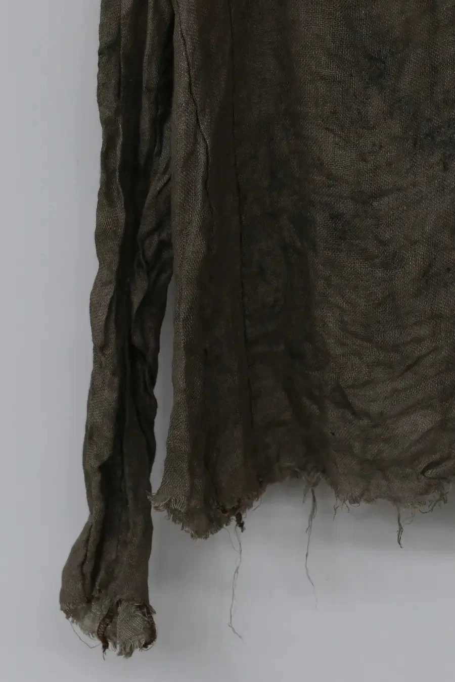 pengtai Wormwood dyed bag body structure linen shirt MW21015 - Image 7