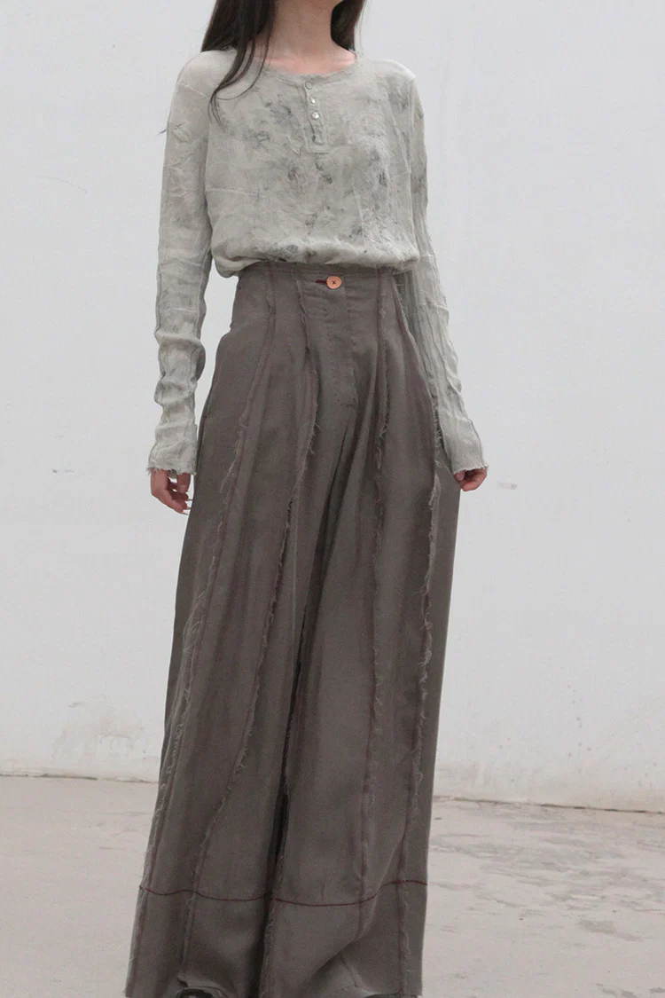 pengtai wormwood dyed cotton top MW21002 - Image 3