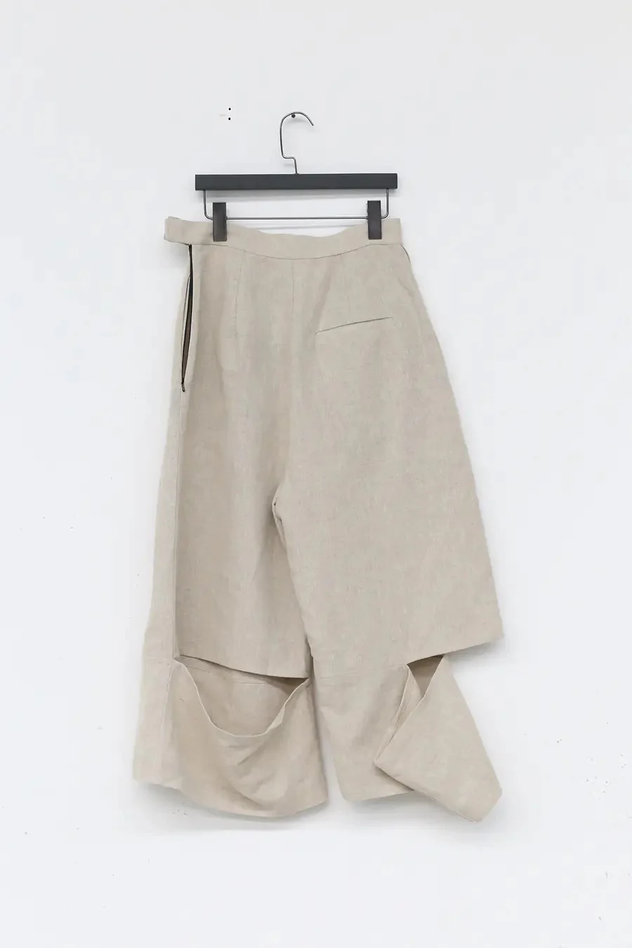 PHOEBE ENGLISH TRS134 Split Hem Pants White - Image 2