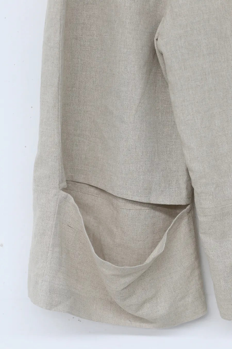 PHOEBE ENGLISH TRS134 Split Hem Pants White - Image 5