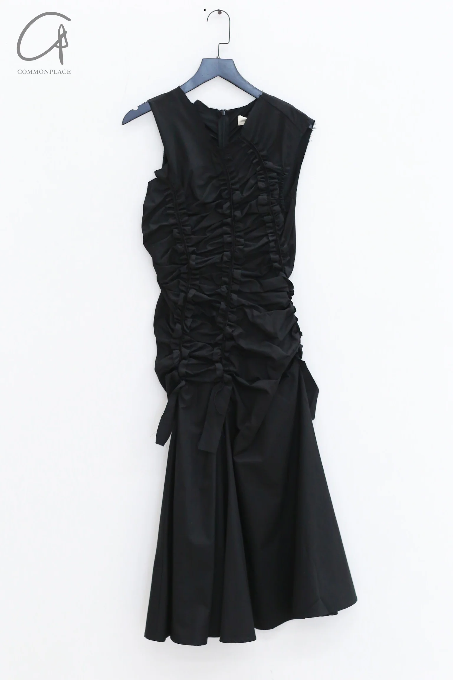 Renaissance Renaissance 24 Fall/Winter Fitted Tulle Top Dress RNS-KYRA POPLIN-HEI Black KYRA POPLIN - Image 5