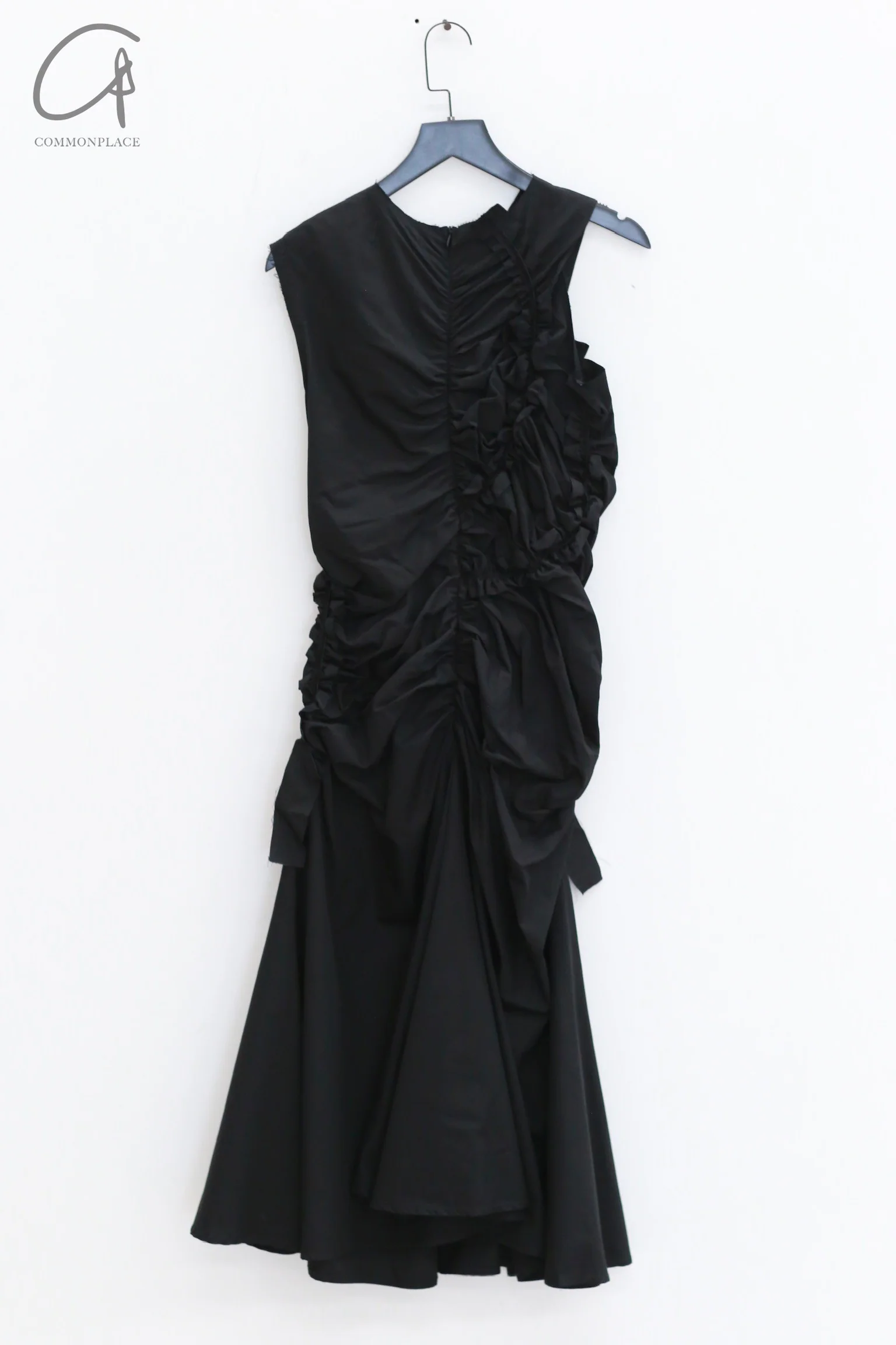 Renaissance Renaissance 24 Fall/Winter Fitted Tulle Top Dress RNS-KYRA POPLIN-HEI Black KYRA POPLIN - Image 6