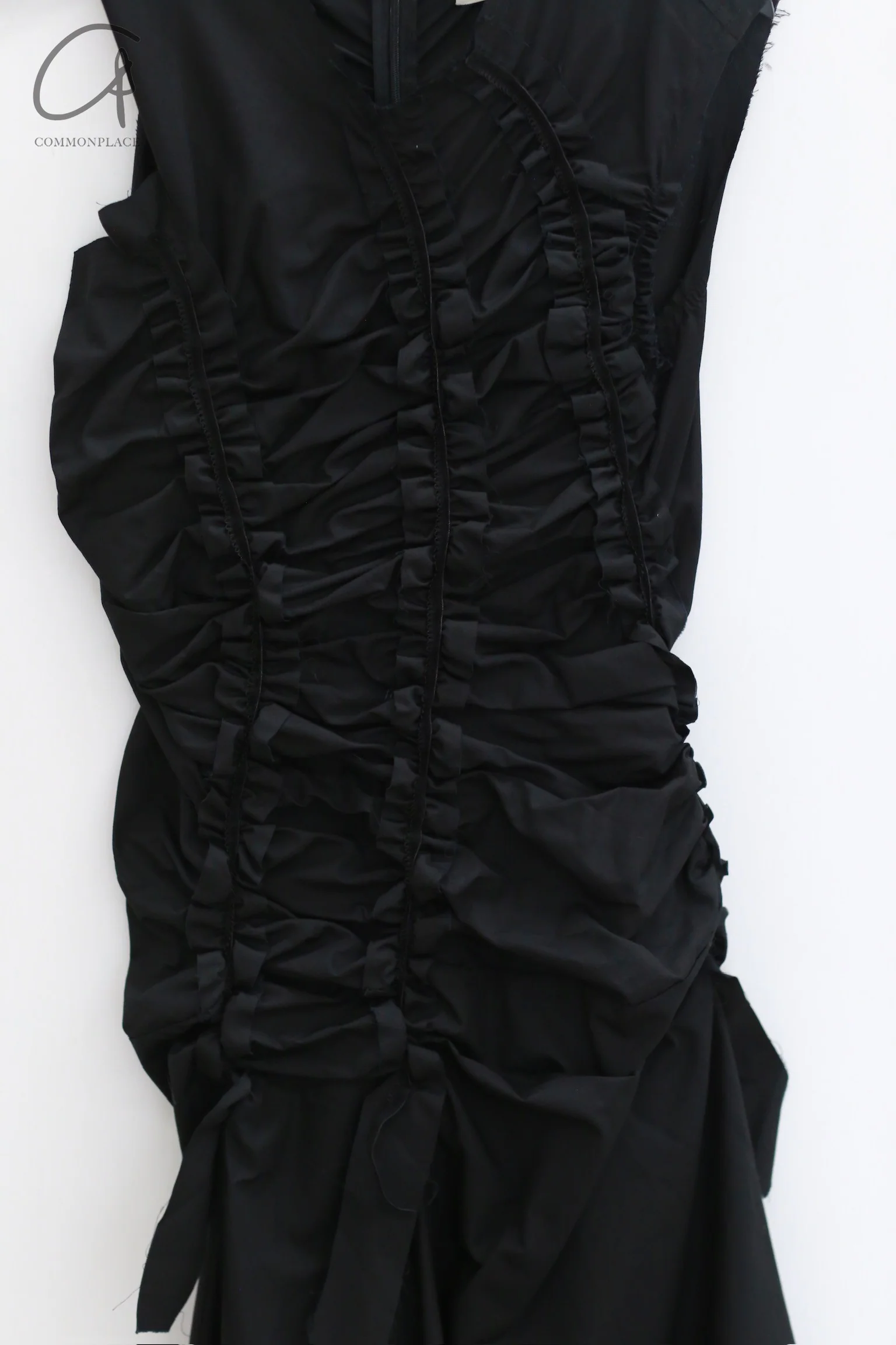 Renaissance Renaissance 24 Fall/Winter Fitted Tulle Top Dress RNS-KYRA POPLIN-HEI Black KYRA POPLIN - Image 7