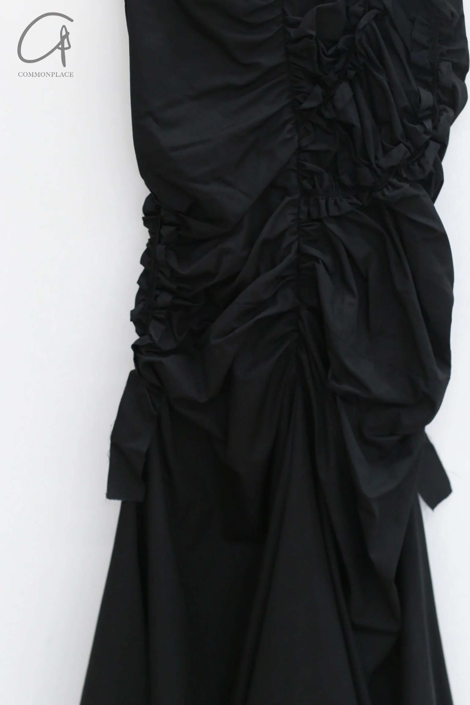 Renaissance Renaissance 24 Fall/Winter Fitted Tulle Top Dress RNS-KYRA POPLIN-HEI Black KYRA POPLIN - Image 8