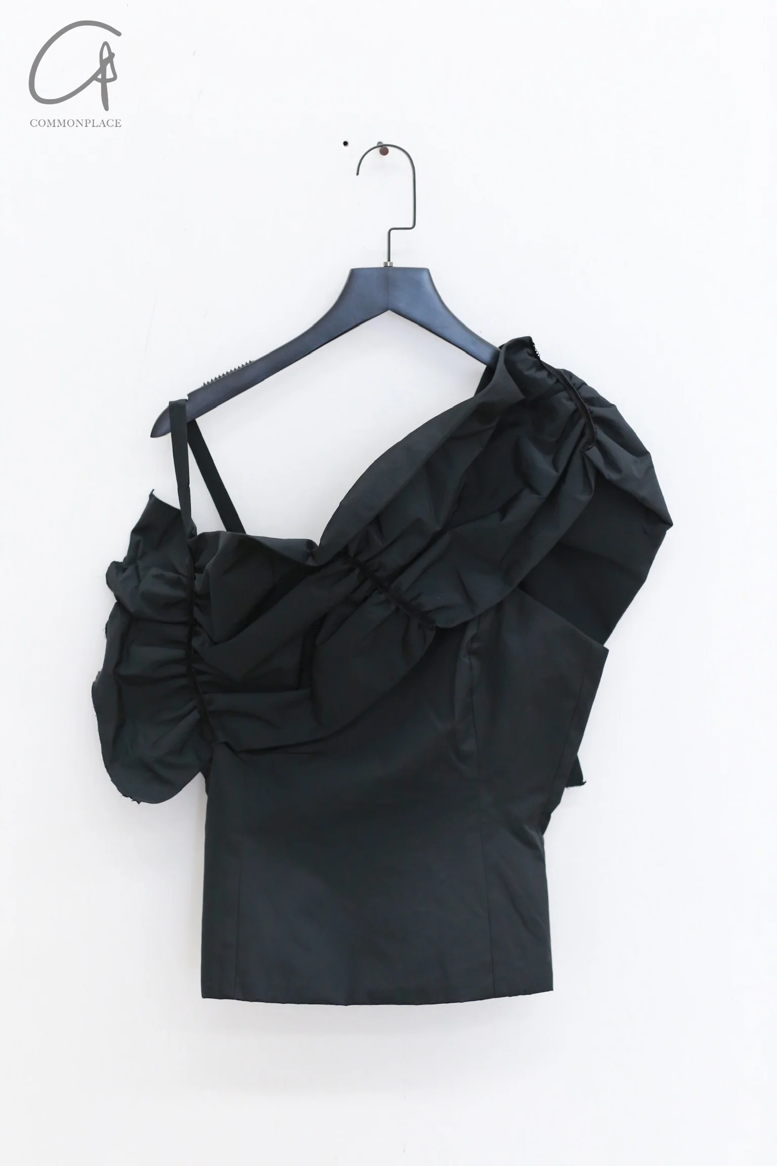 Renaissance Renaissance asymmetric draped corset RNS-THEA BUSTIER-BLACK THEA BUSTIER - Image 5
