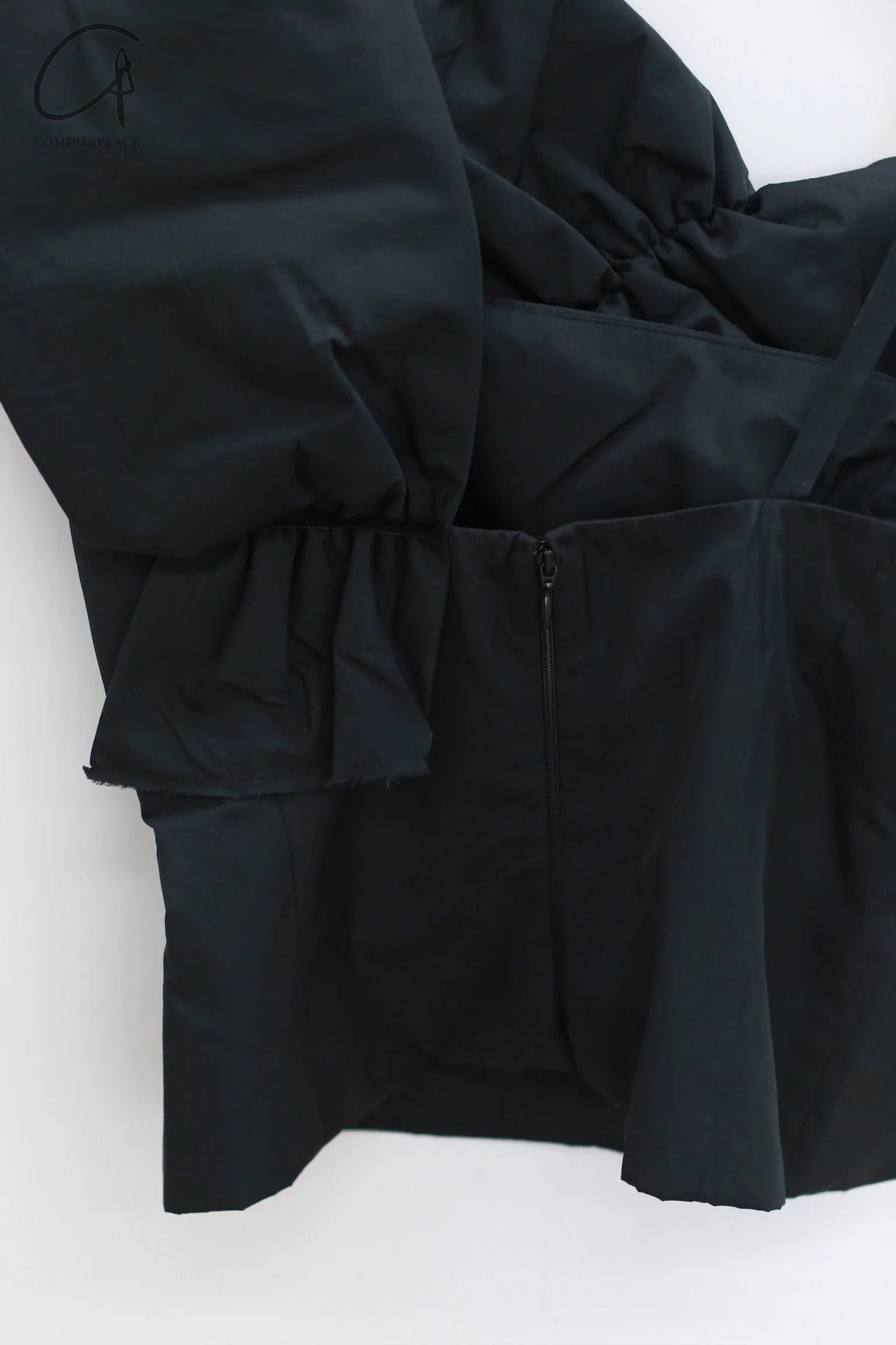 Renaissance Renaissance asymmetric draped corset RNS-THEA BUSTIER-BLACK THEA BUSTIER - Image 8