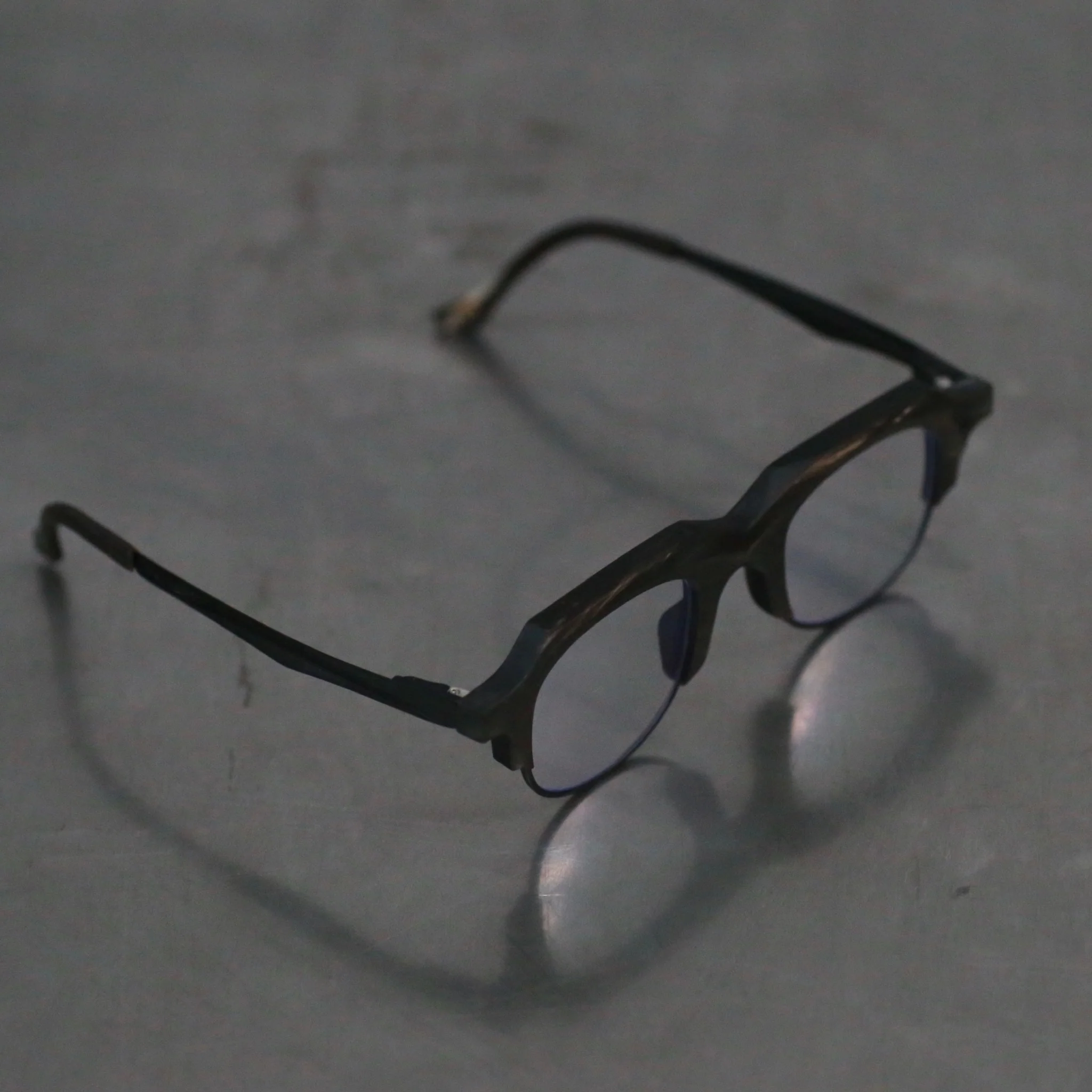 RIGADRS natural horn wire cut handmade glasses RG0127 series collection RG-RG0127-HBMS black and white frosted - Image 3