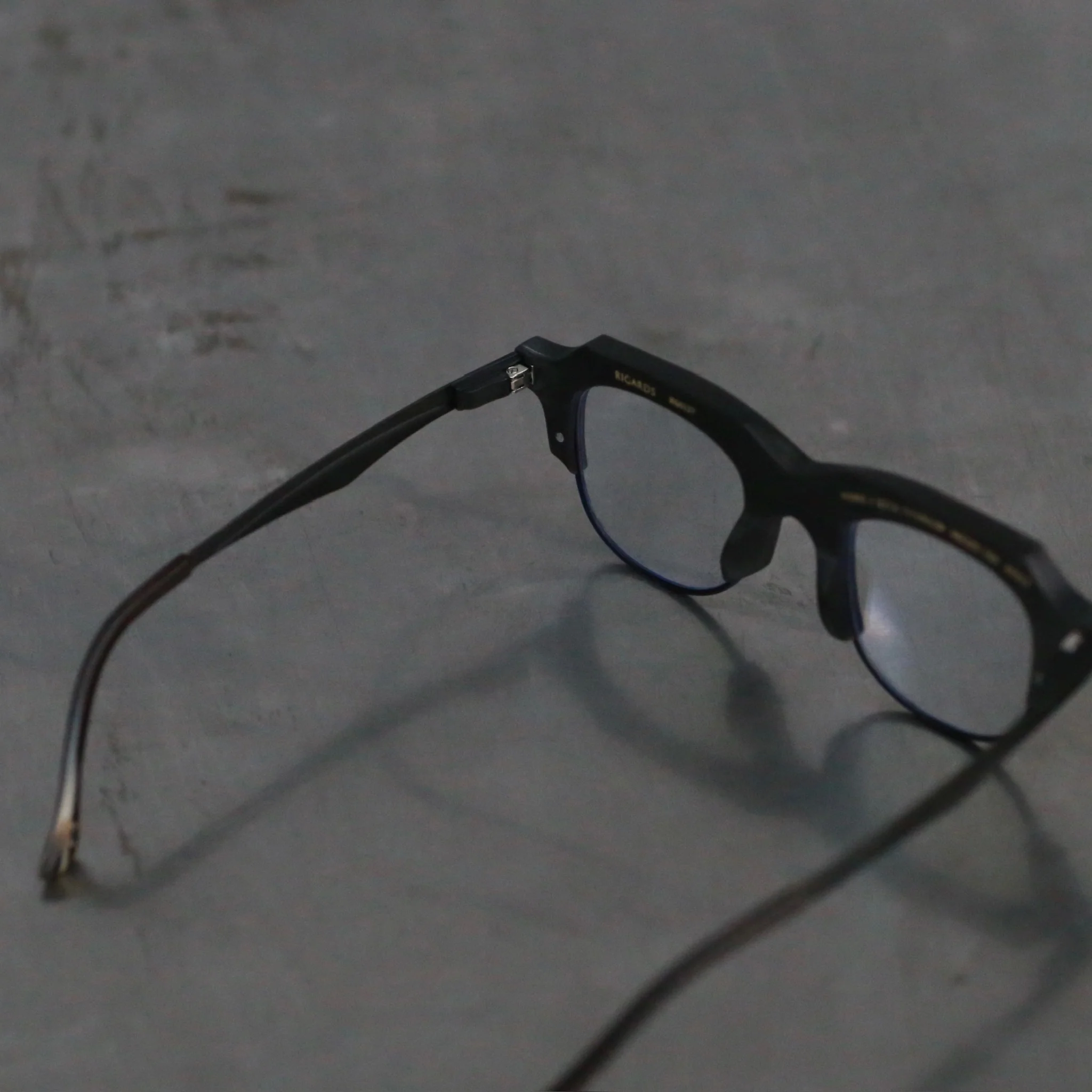 RIGADRS natural horn wire cut handmade glasses RG0127 series collection RG-RG0127-HBMS black and white frosted - Image 4