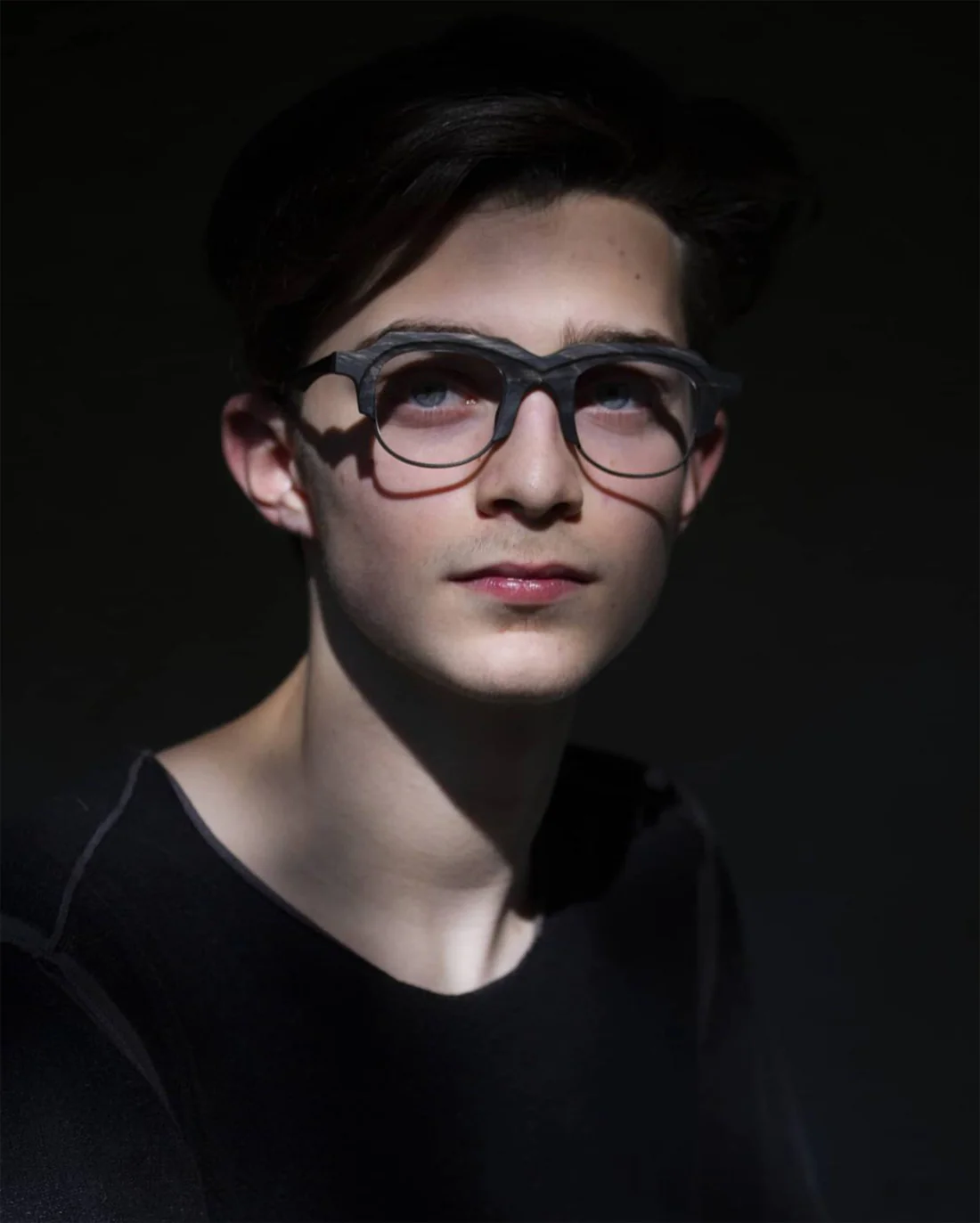 RIGADRS natural horn wire cut handmade glasses RG0127 series collection RG-RG0127-HBMS black and white frosted - Image 6
