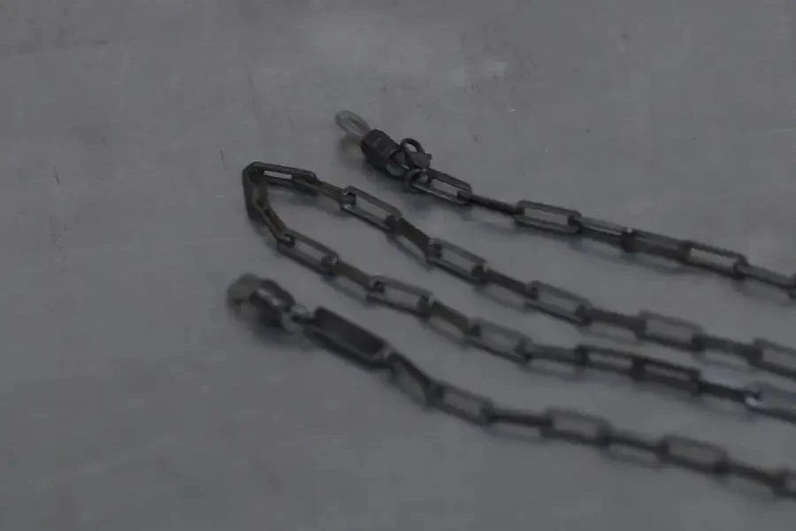 Rigards Hand-hammered Copper Eyeglass Chain AT002 RG-AT002-HEI Black - Image 2