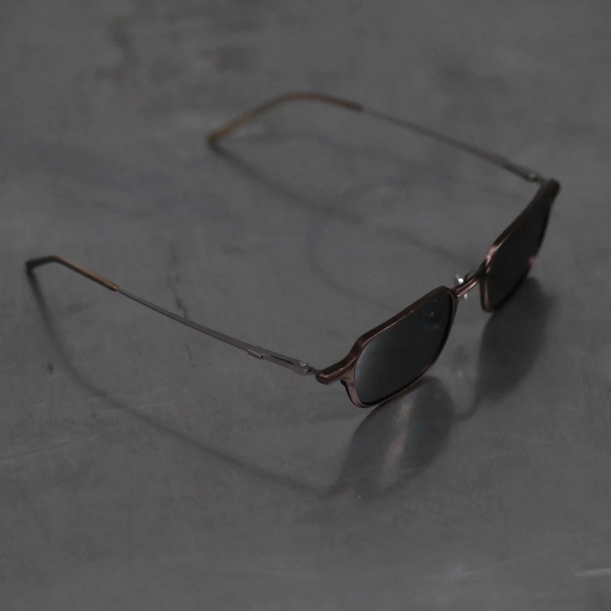 Rigards classic square-framed magnesium alloy eyeglasses, RG0086AL series, RG-RG0086AL-QTSHP (BRONZE+D.GRAY LENS) - Image 3