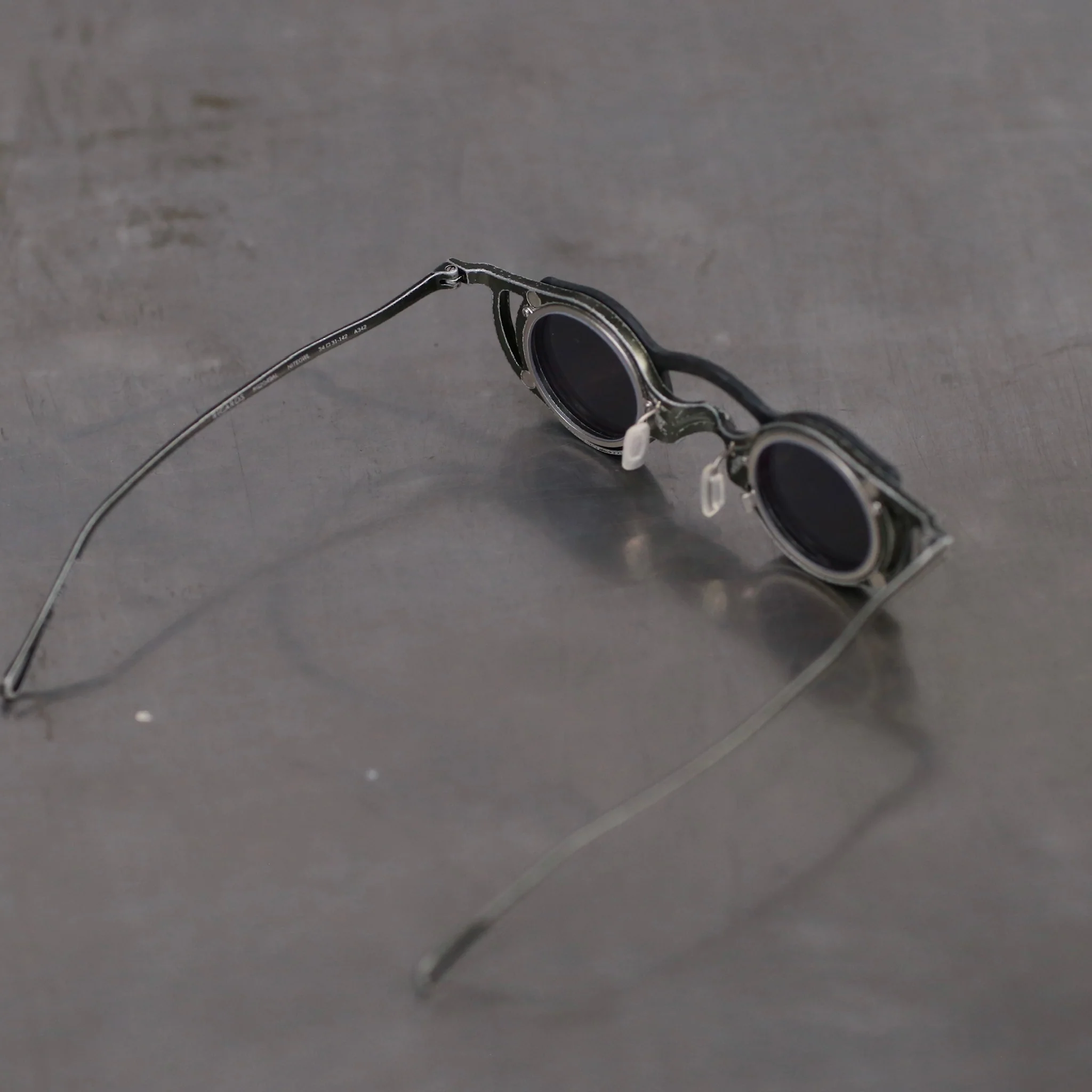 Rigards free disassembly handmade sunglasses RG2049AL series collection RG-RG2049AL-QGLHTMSH light olive + black frame transparent + dark gray lens - Image 5