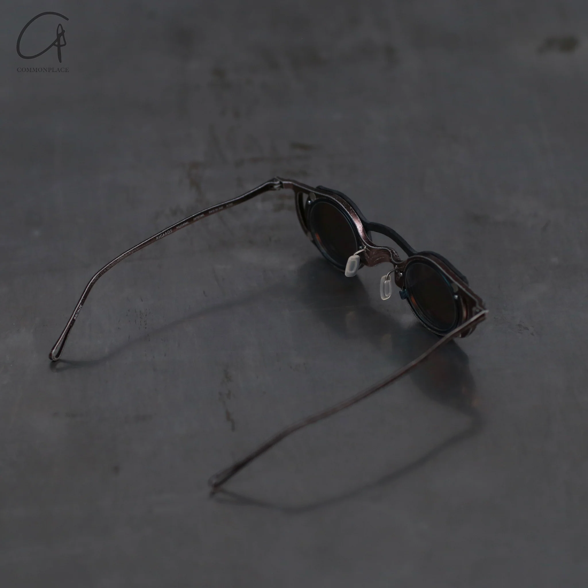 Rigards free disassembly handmade sunglasses RG2049AL series collection RG-RG2049AL-QTHTMZ-F bronze black frame transparent brown - Image 4