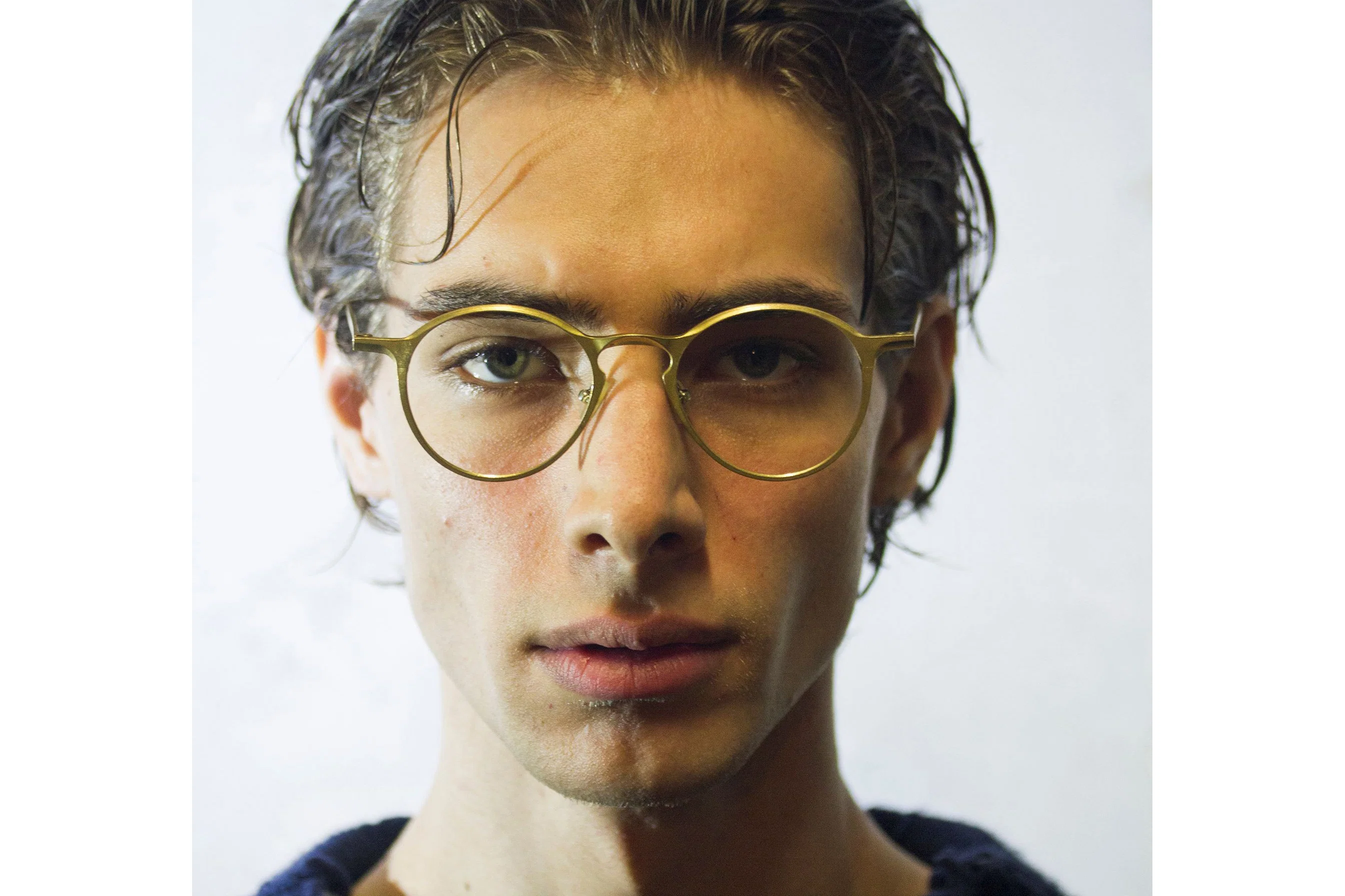 Rigards Gold Matte Clear Glasses RG0108CU - Image 5