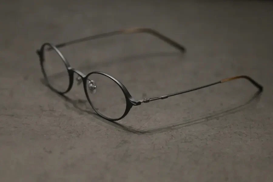 Rigards oval aluminum magnesium alloy frame glasses RG0103AL series collection RG-RG0103AL-HTM gray transparent lens - Image 3