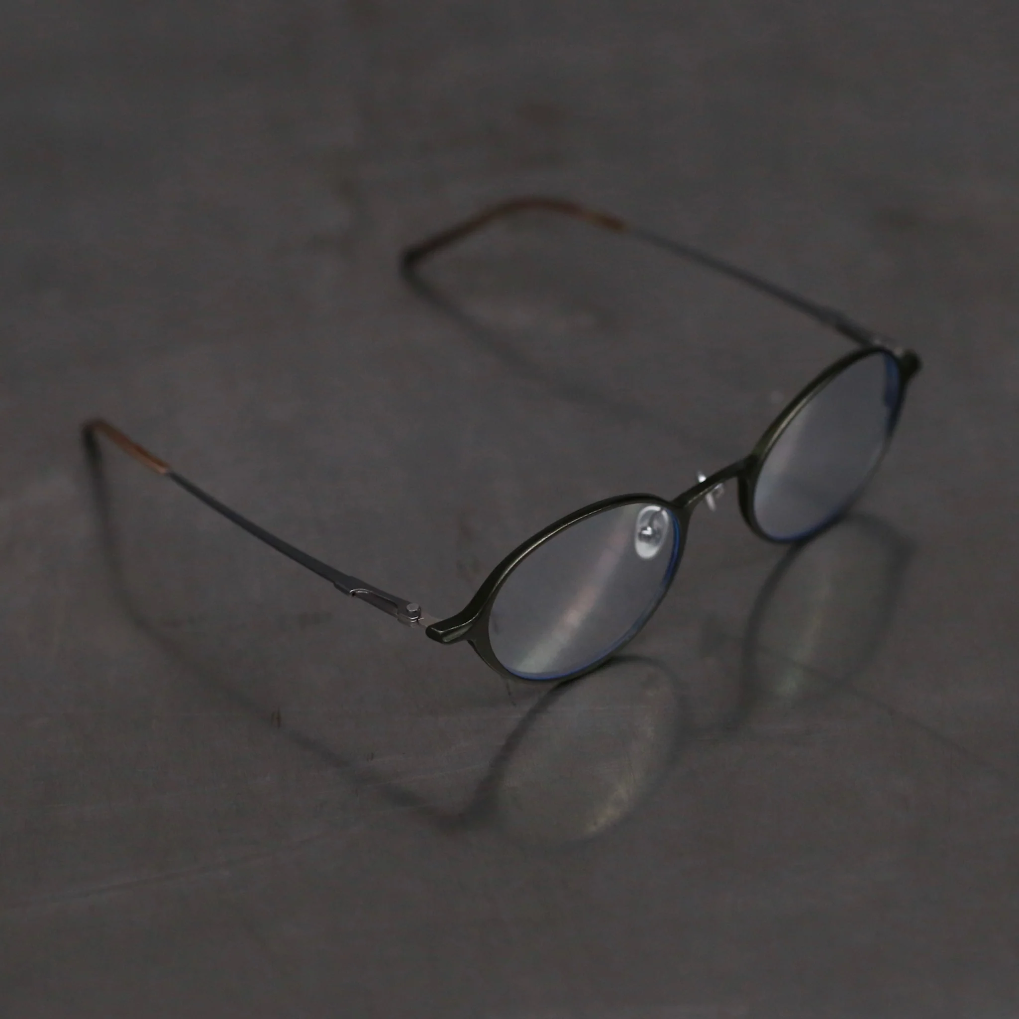 Rigards Oval Aluminum Magnesium Alloy Frame Eyeglasses RG0103AL Series Collection RG-RG0103AL-GLTM Olive Transparent - Image 3