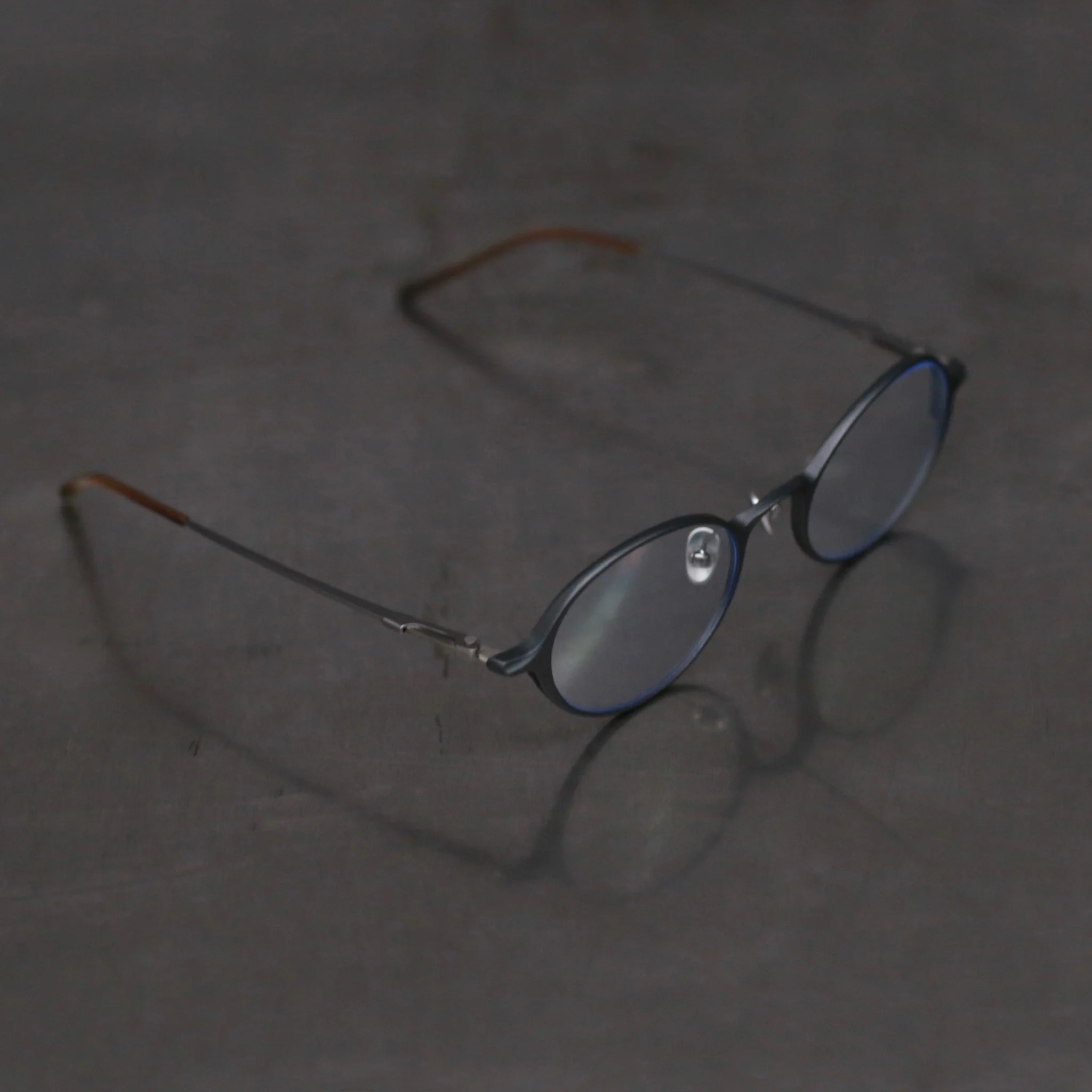 Rigards Oval Aluminum Magnesium Alloy Frame Eyeglasses RG0103AL Series Collection RG-RG0103AL-SNTM Cement Transparent - Image 3